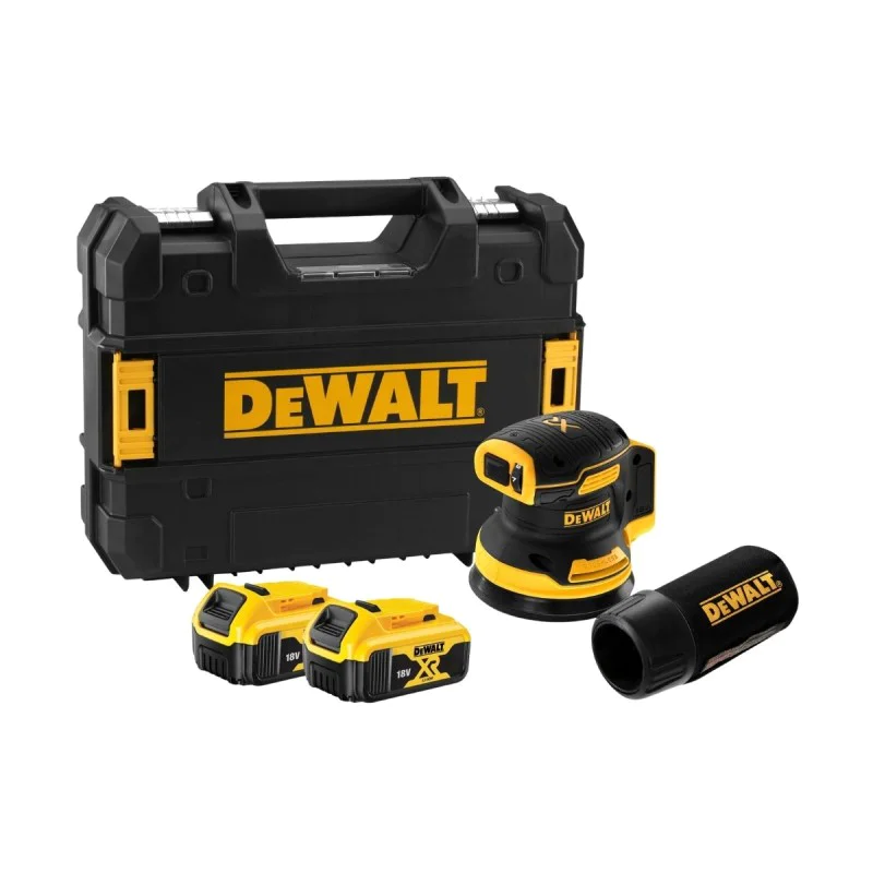Cordless eccentric grinder DeWALT DCW210P2, 18V, 125mm