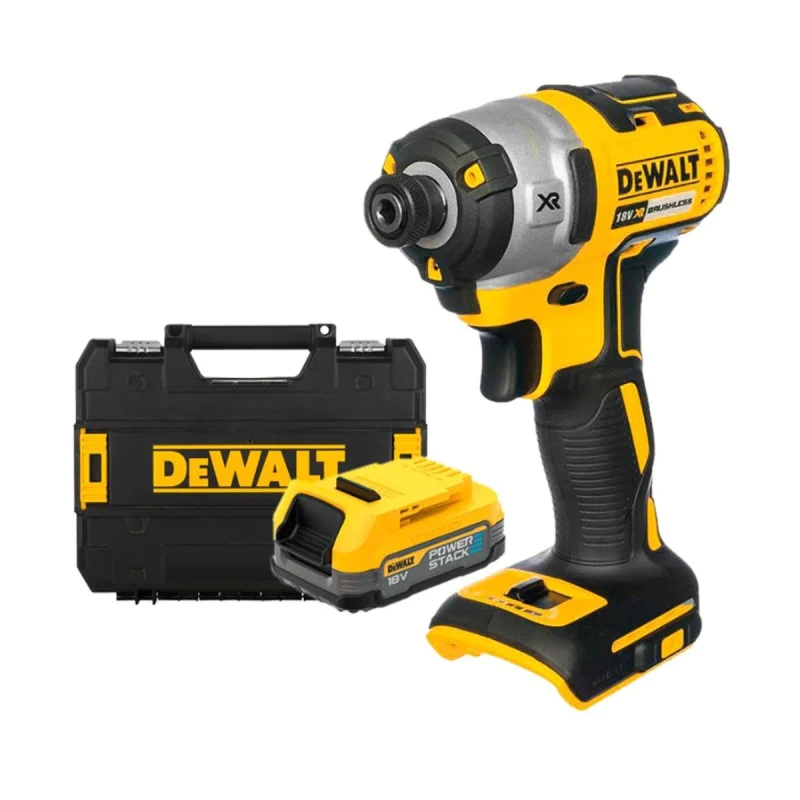 Cordless impact driver DeWALT DCF840E1T, 18 V, 192 Nm, 1/4