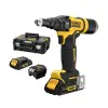 Cordless riveter DeWALT DCF403D2GT, 18 V, 2.4-4.8 mm
