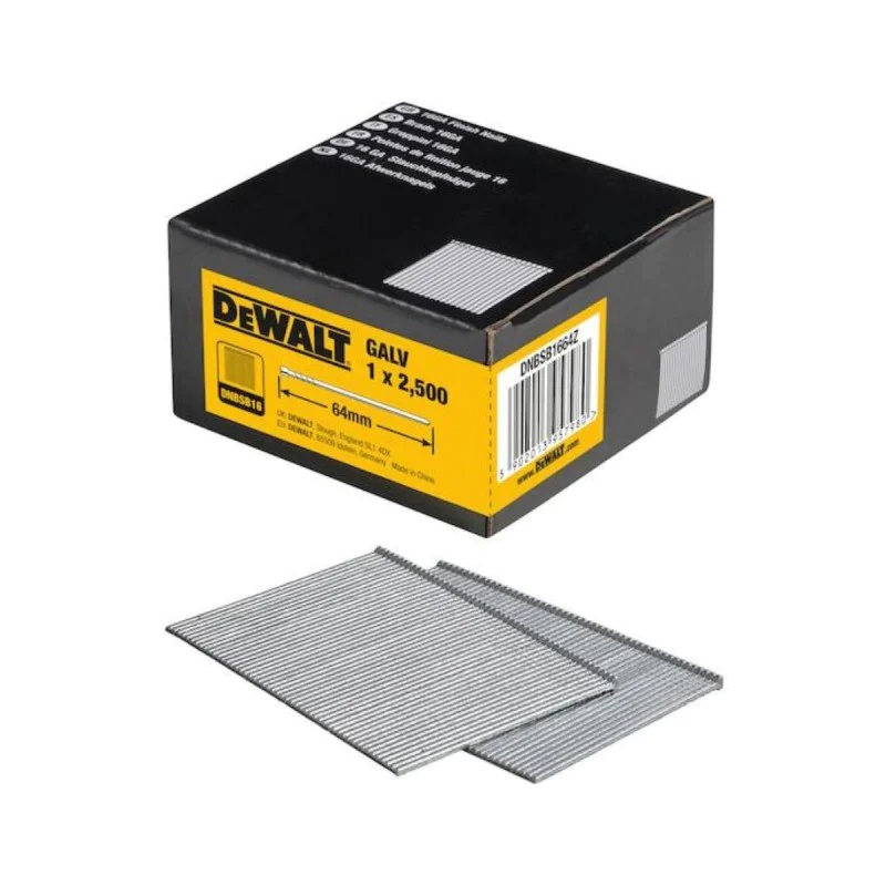 Nails for DeWALT DNBSB1664Z, 1.6x64mm, 2500 pcs
