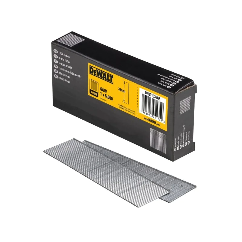Nails for DeWALT DNBT1838GZ, 1.25x38mm, 5000 pcs