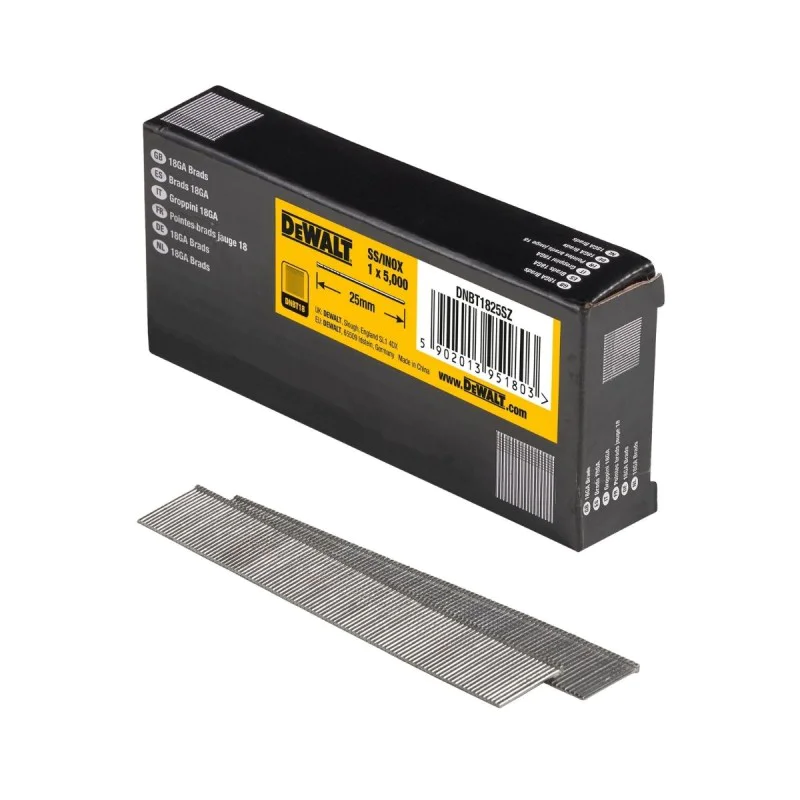 Nails for DeWALT DNBT1825SZ, 1.25x25mm, 5000 pcs