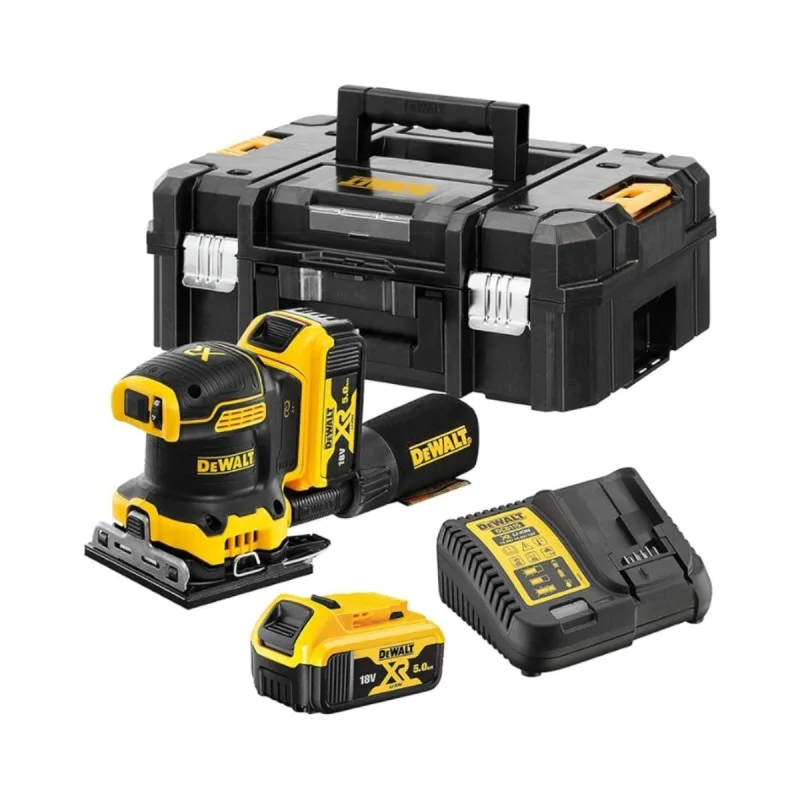 DeWALT DCW200P2 vibratory sander, 18 V, 108 x 115 mm