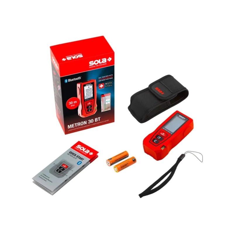 Laser tape measure Sola Metron 30 BT, 30 m, 71025101