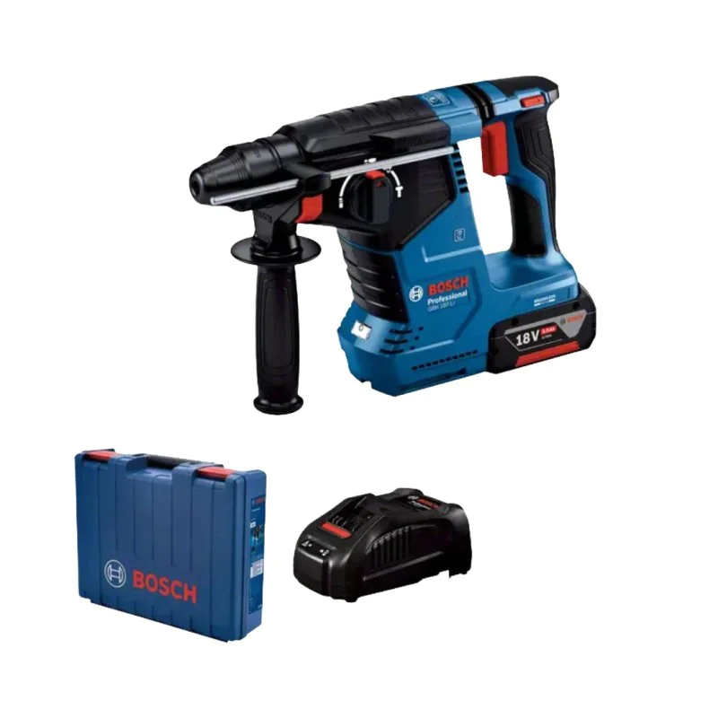 Cordless Bosch GBH 187-LI, 18 V, 2.4 J, 0611923022