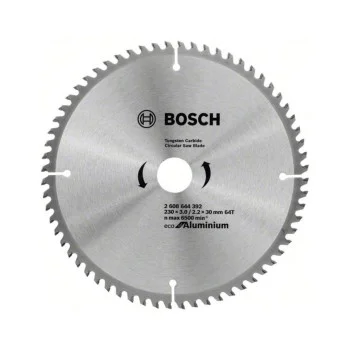 Circular saw blade Bosch Eco for Aluminium 2608644392, 230 x 30 mm, 64 teeth