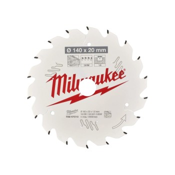 Циркулярен диск за дърво Milwaukee 4932471310, 140x20мм x 18z