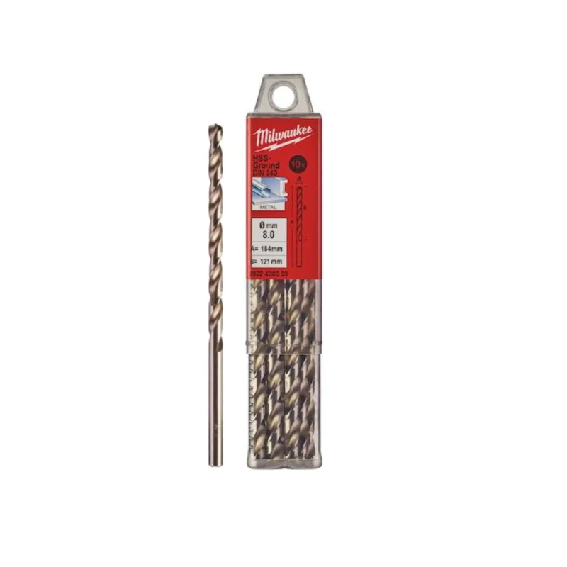Metal drill Milwaukee 4932430339, 8x109mm, 10pcs.