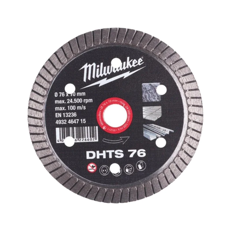 Milwaukee diamond disc 4932464715, 76x10x1 mm