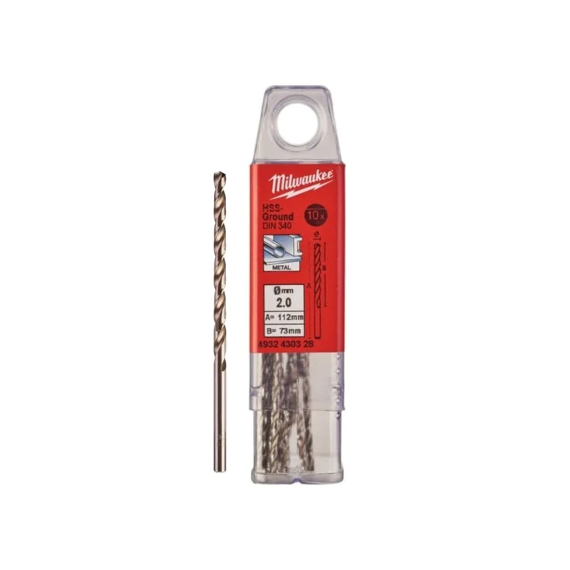 Metal drill Milwaukee 4932430328, 2x56 mm, HSS-G, 10 pcs