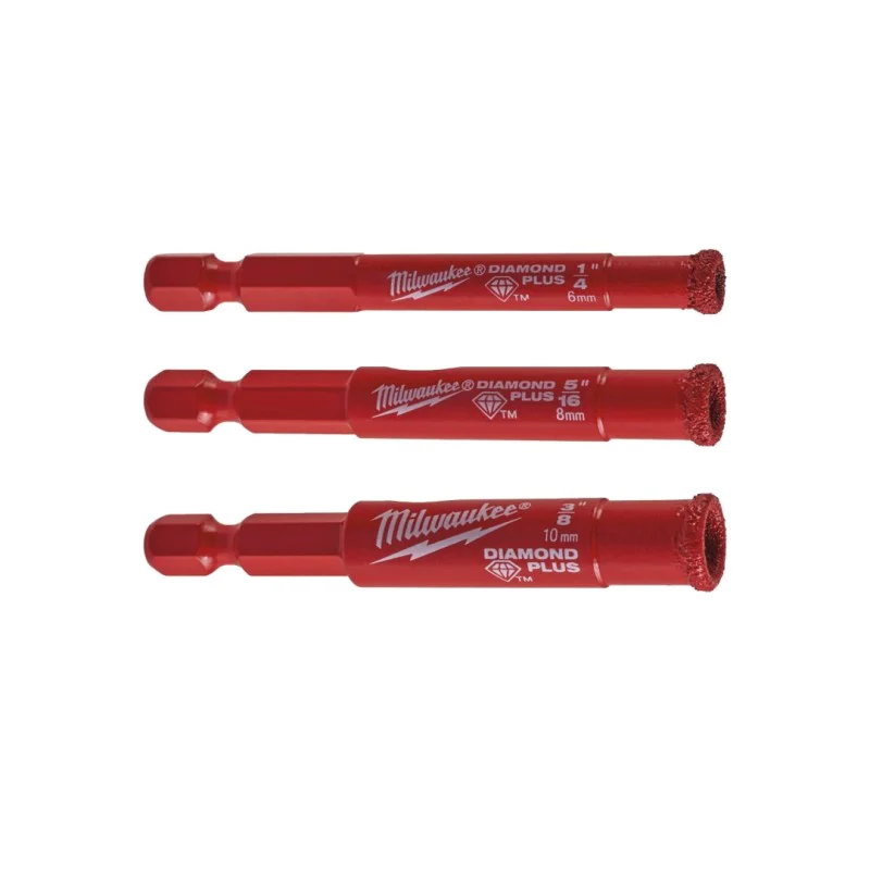 Milwaukee diamond drill bits set 4932498368, 3 pcs, 6-10 mm
