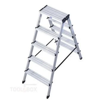 Двустранна алуминиева стълба Krause DOPLO 2x5, 1,05 м, 150 кг, 120342