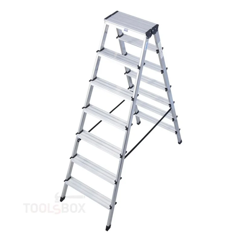 Двустранна алуминиева стълба Krause DOPLO 2x7, 1,50 м, 150 кг, 120366