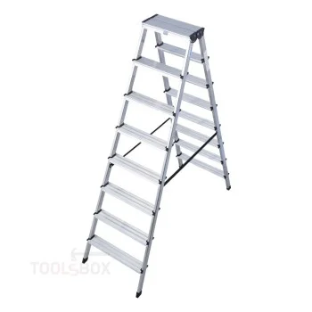Двустранна алуминиева стълба Krause DOPLO 2x8, 1,75 м, 150 кг, 120373