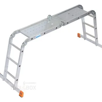 Многофункционална сгъваема стълба с платформа Krause MULTIMATIC 4x3, 1,00 / 1,80 / 3,55 м, 150 кг, 120687