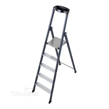 Алуминиева стояща стълба с площадка Krause SePRO S 4+1, елоксирана, 1,05 м, 150 кг, 124197