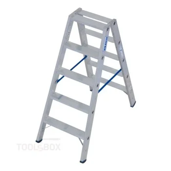 Двустранна алуминиева стълба Krause STABILO Стояща 2x5, 1,30 м, 150 кг, 124739