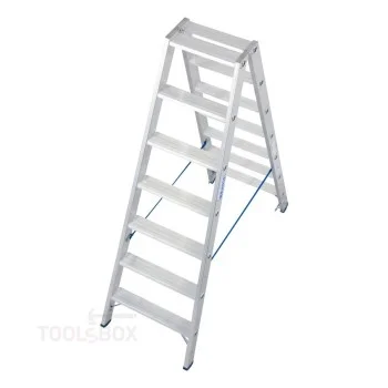 Двустранна алуминиева стълба Krause STABILO Стояща 2x7, 1,80 м, 150 кг, 124753