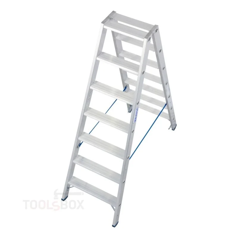 Двустранна алуминиева стълба Krause STABILO Стояща 2x7, 1,80 м, 150 кг, 124753