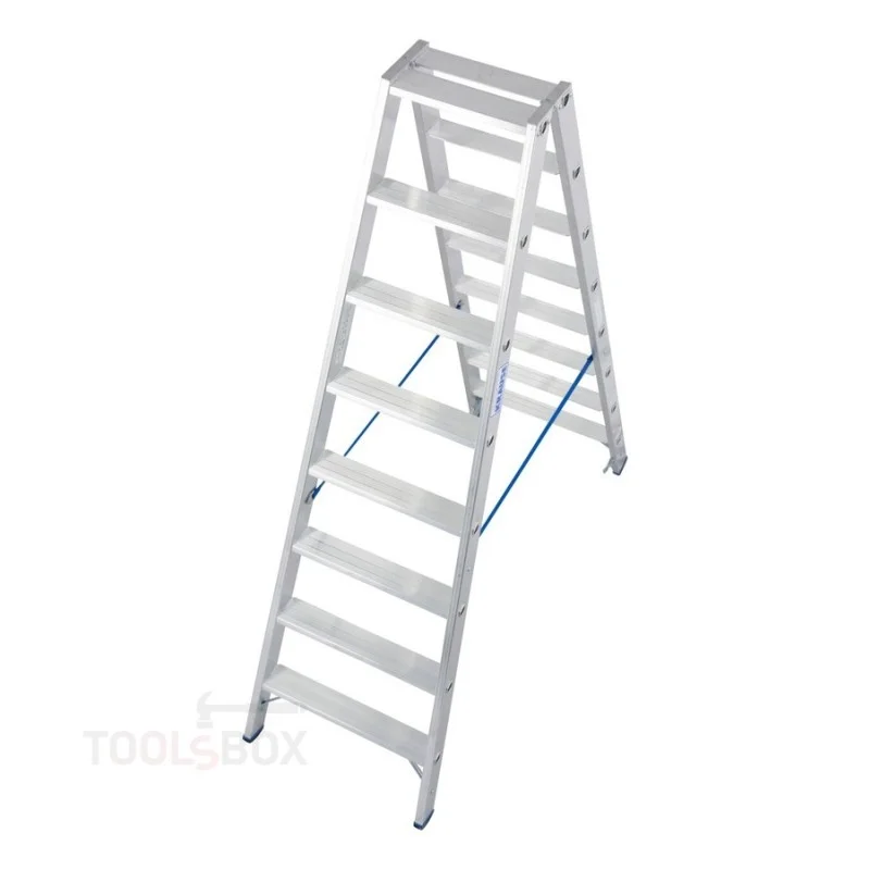 Двустранна алуминиева стълба Krause STABILO Стояща 2x8, 2,05 м, 150 кг, 124760
