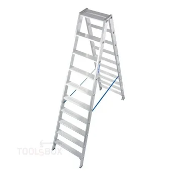 Двустранна алуминиева стълба Krause STABILO Стояща 2x10, 2,55 м, 150 кг, 124777