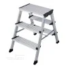 Двустранна алуминиева стълба Krause TREPPO 2x3 с широки стъпала 125 мм, 0,65 м, 150 кг, 126030