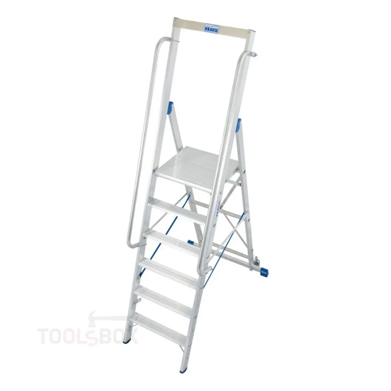Складова стълба с платформа Krause STABILO, 6 стъпала, платформа 1,40 м, 150 кг, 127761