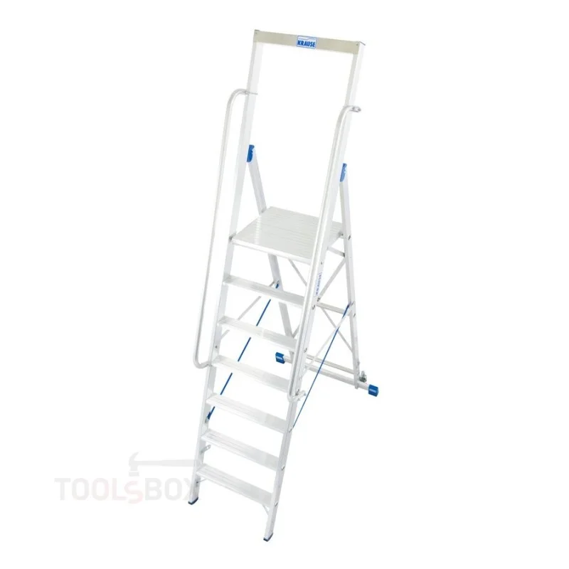 Складова стълба с платформа Krause STABILO, 7 стъпала, платформа 1,65 м, 150 кг, 127778