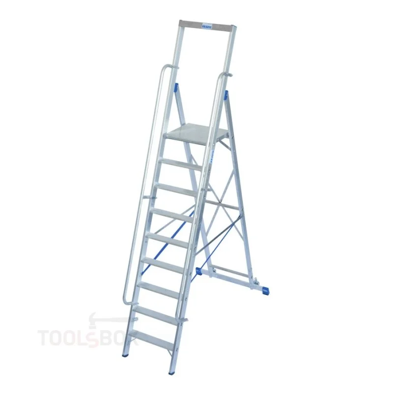 Складова стълба с платформа Krause STABILO, 9 стъпала, платформа 2,10 м, 150 кг, 127792