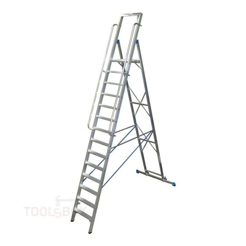 Складова стълба с платформа Krause STABILO, 14 стъпала, платформа 3,30 м, 150 кг, 127846