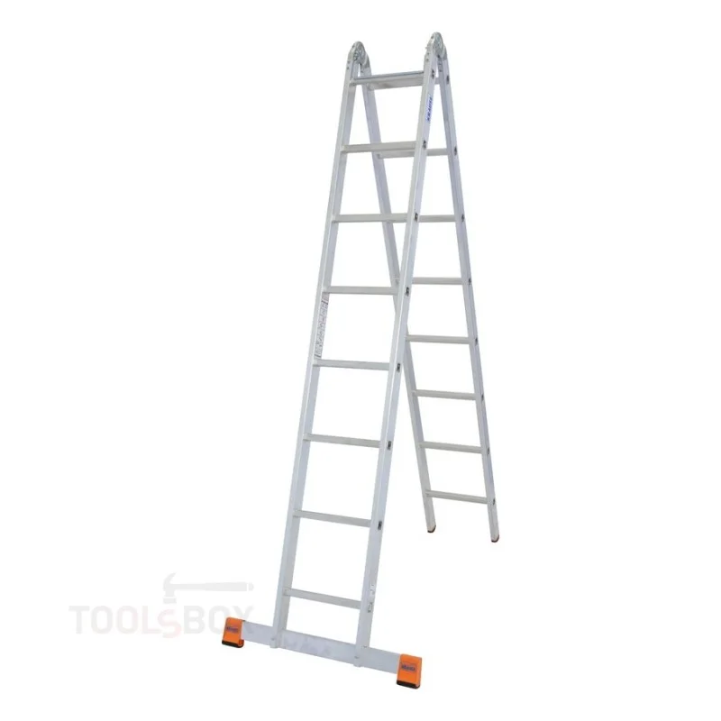 Двойна алуминиева стълба с панта Krause TRIMATIC 2x8, 150 кг, 129918