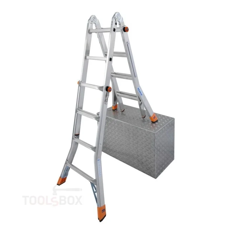 Телескопична алуминиева стълба Krause TELE MATIC 4x4, 150 кг, 129956