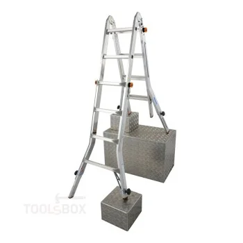 Телескопична алуминиева стълба Krause TELE VARIO 4x4, 150 кг, 129970