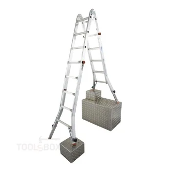 Телескопична алуминиева стълба Krause TELE VARIO 4x5, 150 кг, 129987