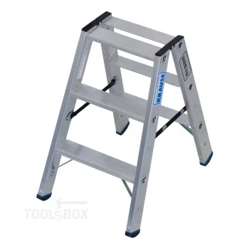 Двустранна алуминиева стълба Krause STABILO 2x3, 0,75 м, 225 кг, 135100