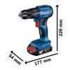 Cordless impact driver Bosch Professional GSB 185-LI 06019K3100