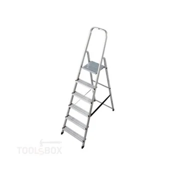 Домакинска алуминиева стълба Krause CORDA 5+1, 1,20 м, 150 кг, 020736