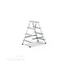 Двустранна алуминиева стълба Drabest 2x4, 0,80 м, 125 кг
