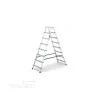 Двустранна алуминиева стълба Drabest 2x8, 1,70 м, 125 кг