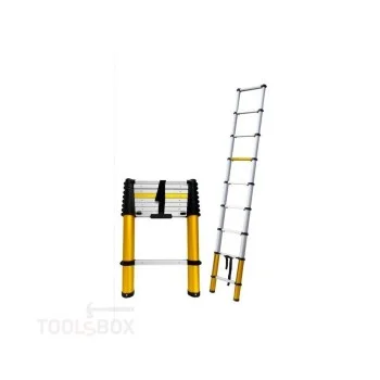 Телескопична алуминиева стълба Drabest DR-AL-TELE-2,6-MAX, 9 стъпала, 150 кг
