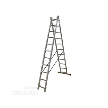 Двусекционна алуминиева стълба Krause CORDA 2x11 професионална, 150 кг, 030221