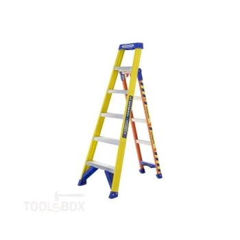 Многофункционална стълба Wernerco LeanSafe X3 3 в 1, алуминий и фибростъкло, 150 кг, 075071