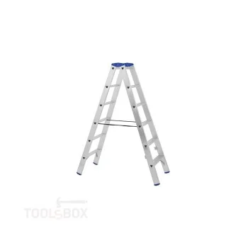 Двустранна алуминиева стълба STS A04ANP/150 PROFI 2x6, 1,50 м, 150 кг