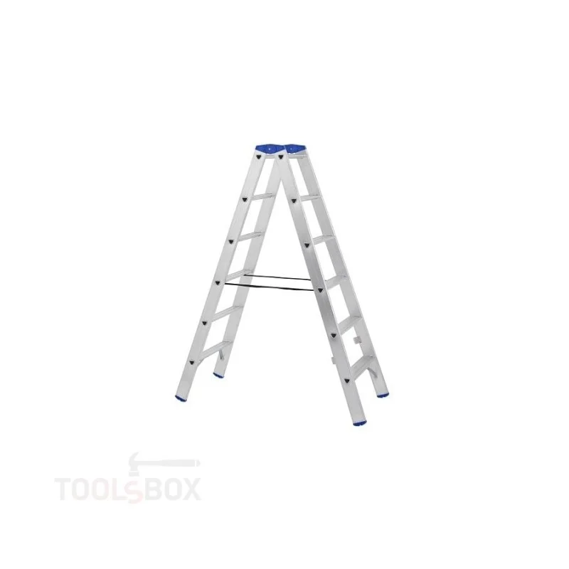 Двустранна алуминиева стълба STS A04ANP/150 PROFI 2x6, 1,50 м, 150 кг
