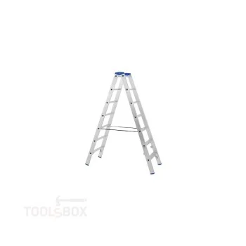 Двустранна алуминиева стълба STS A04ANP/175 PROFI 2x7, 1,75 м, 150 кг
