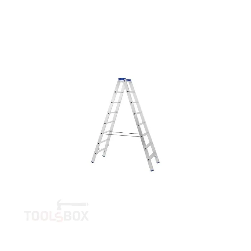 Двустранна алуминиева стълба STS A04ANP/200 PROFI 2x8, 1,95 м, 150 кг
