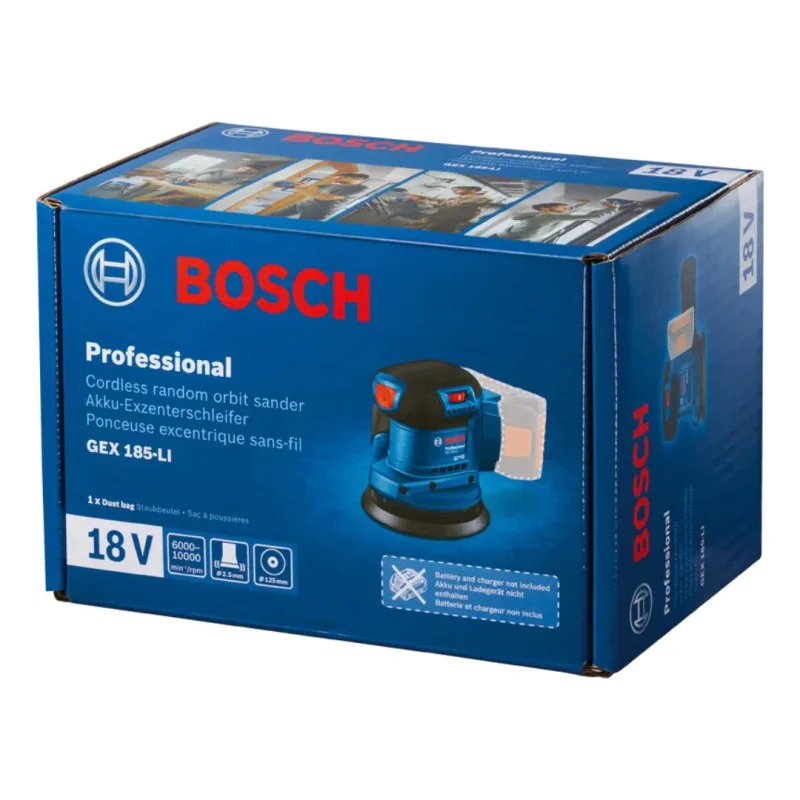 Cordless grinder Bosch GEX 185-LI 06013A5020