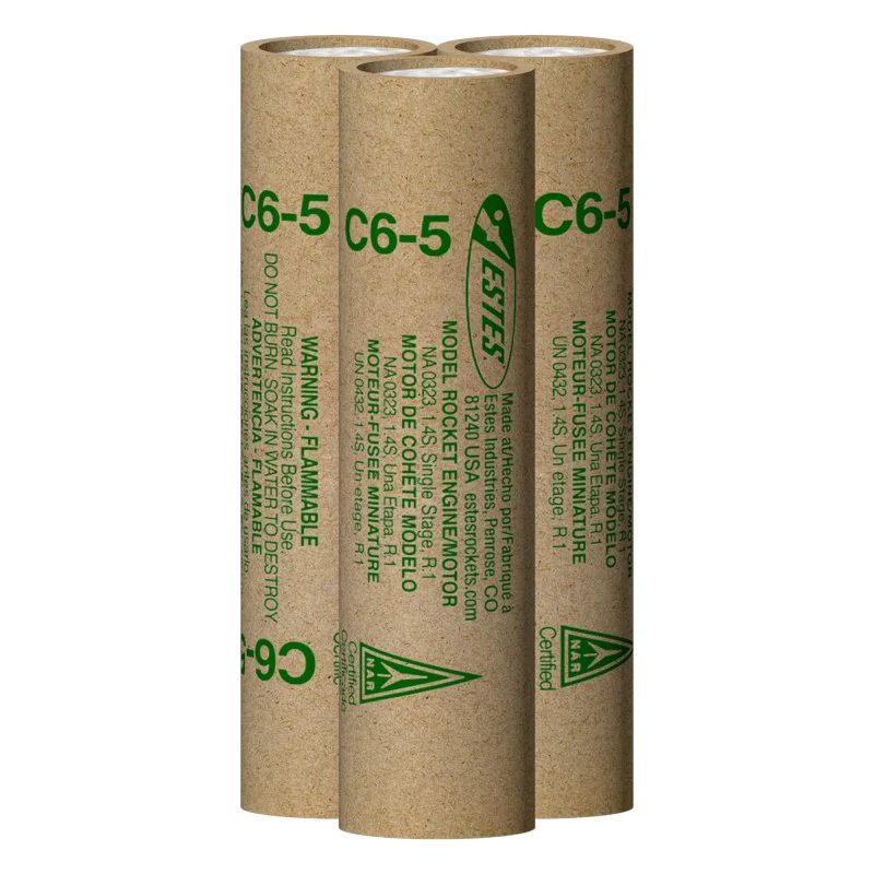 Компонент за моделни ракети - Estes, C6-5 Engine Flight Pack, 010056