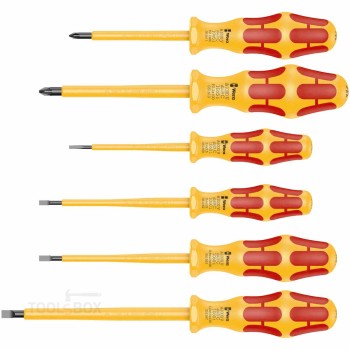 Изолирани отвертки - WERA, 6 бр., 1 000 V, 05051576001