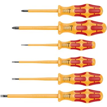 Изолирани отвертки - WERA, 6 бр., 1 000 V, 05051576001